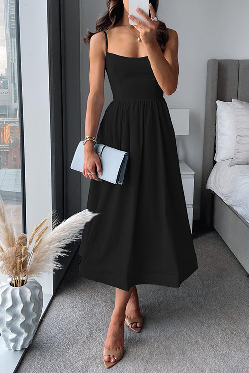 Elsa - Elegant A-Line Midi Dress